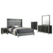 Lucia 4 & 5 Piece Bedroom Set King & Queen Beige & Grey - California Furniture (Coachella, CA)