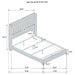 Lucia Eastern King & Queen Bed Beige & Grey - California Furniture (Coachella, CA)
