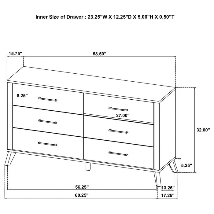 Kaywood 4 & 5 Pc Bedroom Set Full, E.King, Queen & Twin - California Furniture (Coachella, CA)