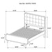 Robyn Panel Platform Bed - California Furniture (Coachella, CA)