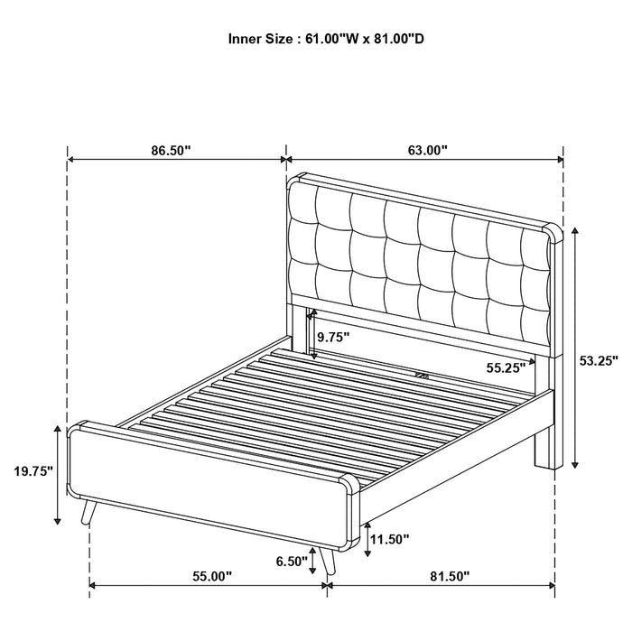 Robyn Panel Platform Bed - California Furniture (Coachella, CA)