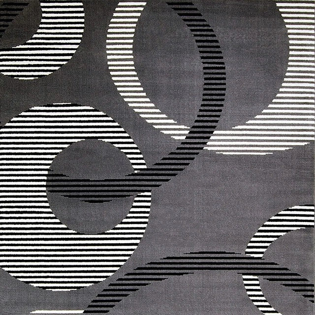 Blitar Brown Black, Brown Cream, & Gray 5' X 7' Area Rug