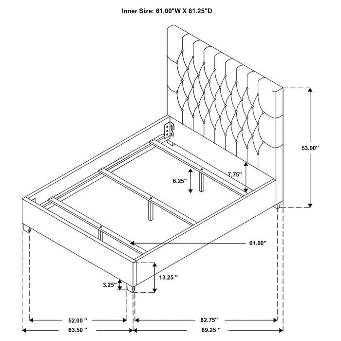 Chloe Panel Bed - California Furniture (Coachella, CA)