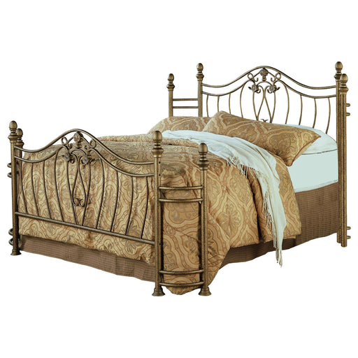 Sydney Eastern King & Queen Bed Antique Brushed Gold - California Furniture (Coachella, CA)