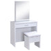 Harvey Makeup Vanity Table with Mirror and Stool - California Furniture (Coachella, CA)