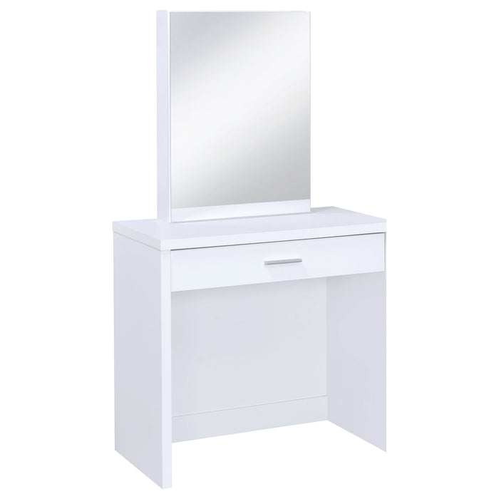 Harvey Makeup Vanity Table with Mirror and Stool - California Furniture (Coachella, CA)