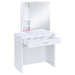 Harvey Makeup Vanity Table with Mirror and Stool - California Furniture (Coachella, CA)