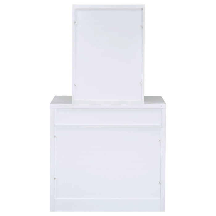 Harvey Makeup Vanity Table with Mirror and Stool - California Furniture (Coachella, CA)