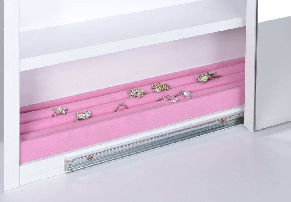 Harvey Makeup Vanity Table with Mirror and Stool - California Furniture (Coachella, CA)