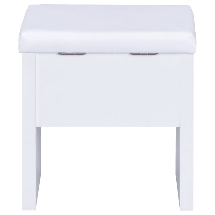 Harvey Makeup Vanity Table with Mirror and Stool - California Furniture (Coachella, CA)