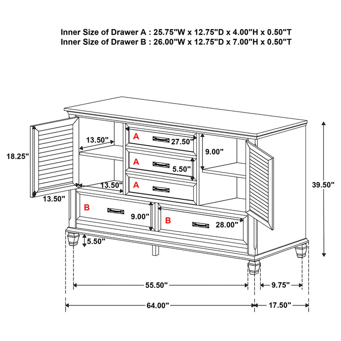 Devon Bedroom Set White - California Furniture (Coachella, CA)