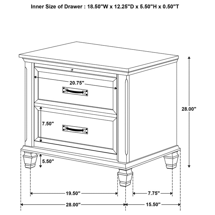 Devon Bedroom Set White - California Furniture (Coachella, CA)