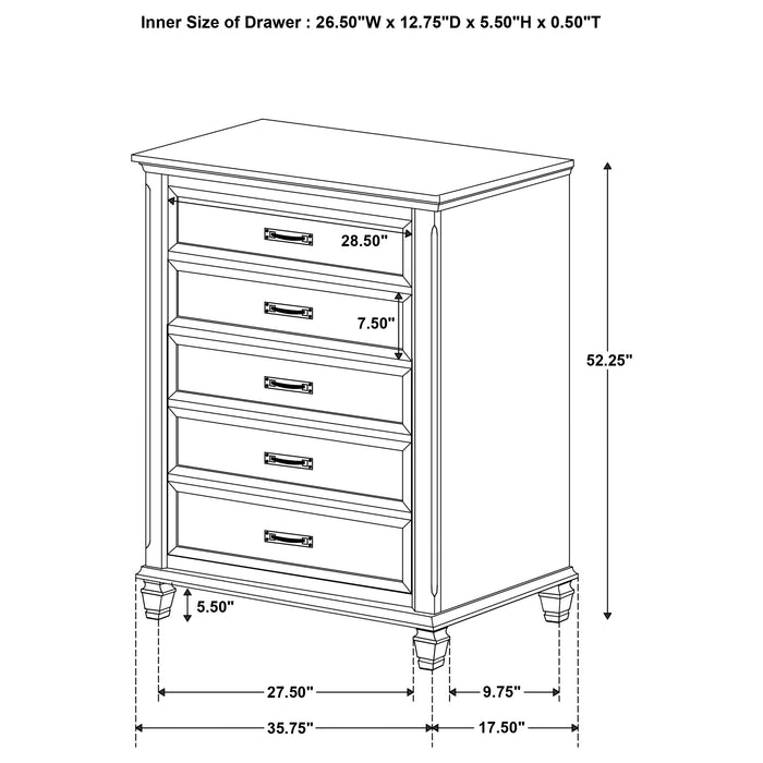 Devon Bedroom Set White - California Furniture (Coachella, CA)