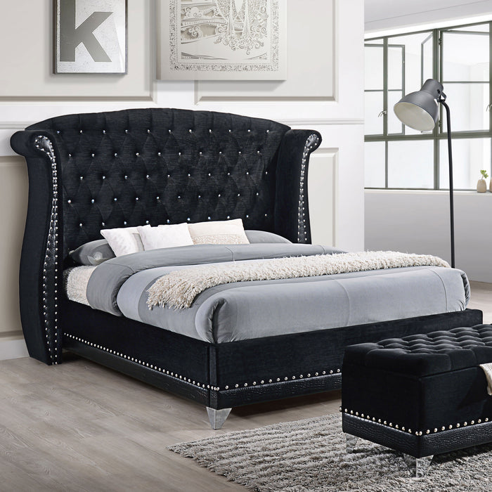 Barzini Wingback Platform Bed - California Furniture (Coachella, CA)