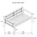 Oakdale Wood Twin Daybed with Trundle Rustic Honey - California Furniture (Coachella, CA)