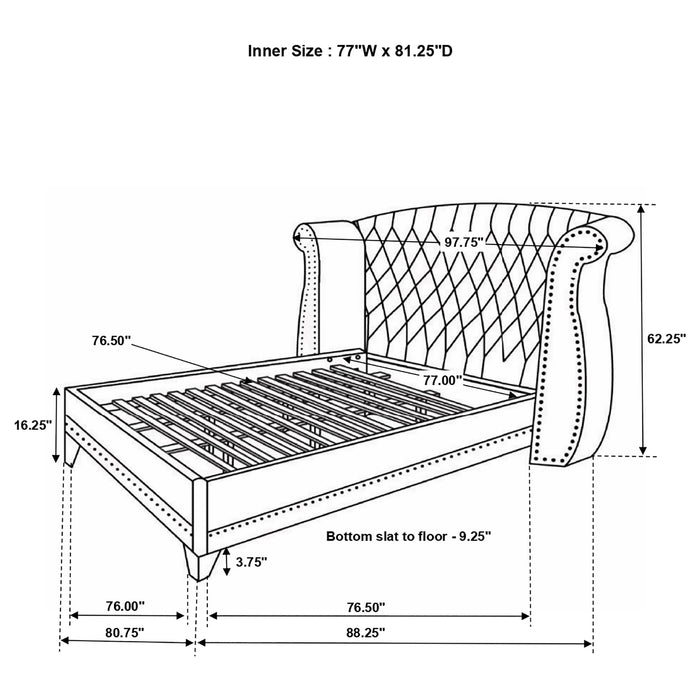 Barzini Bedroom Set White - California Furniture (Coachella, CA)