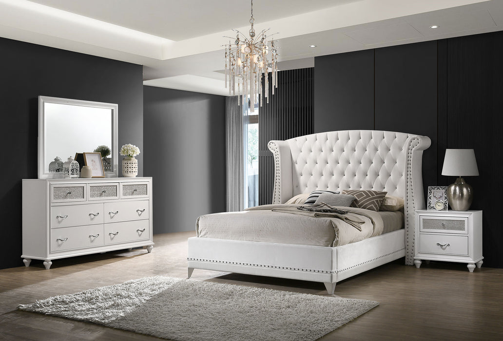 Barzini Bedroom Set White - California Furniture (Coachella, CA)