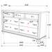 Barzini Bedroom Set White - California Furniture (Coachella, CA)