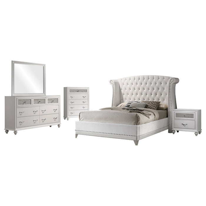 Barzini Bedroom Set White - California Furniture (Coachella, CA)