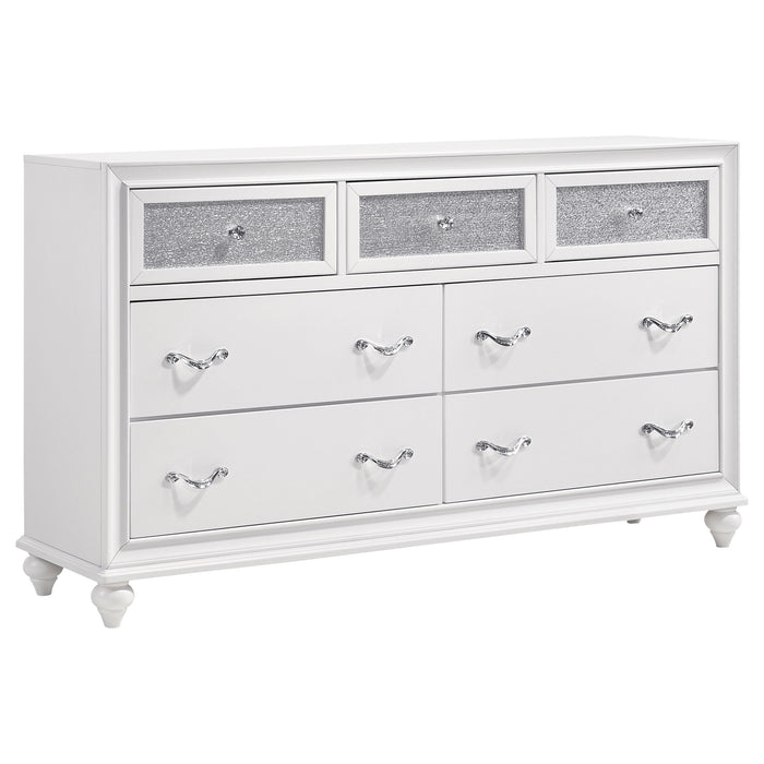 Barzini Bedroom Set White - California Furniture (Coachella, CA)