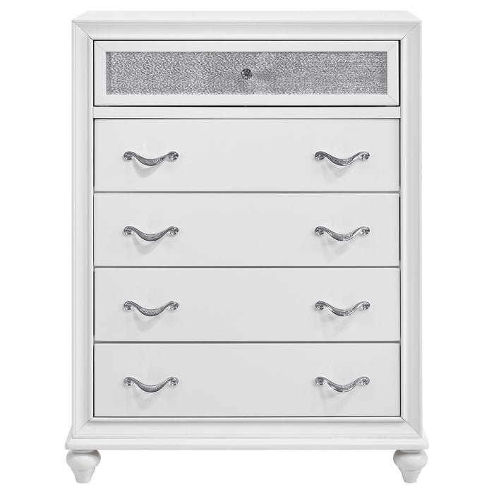 Barzini Bedroom Set White - California Furniture (Coachella, CA)