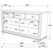 Barzini Bedroom Set White - California Furniture (Coachella, CA)