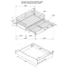 Sorrento Extension Daybed with Drawers - California Furniture (Coachella, CA)