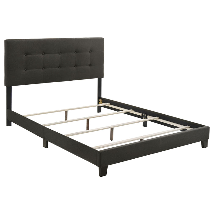Mapes Tufted Upholstered Eastern King, Queen, Twin & Full Bed Charcoal & Grey - California Furniture (Coachella, CA)