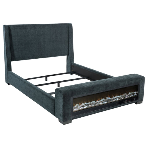 Preston Wingback Bed with Flame Visualizer and Bluetooth Speaker - California Furniture (Coachella, CA)