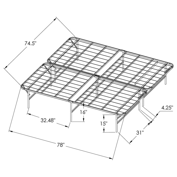 Mabel Foldable Platform Bed Frame - California Furniture (Coachella, CA)