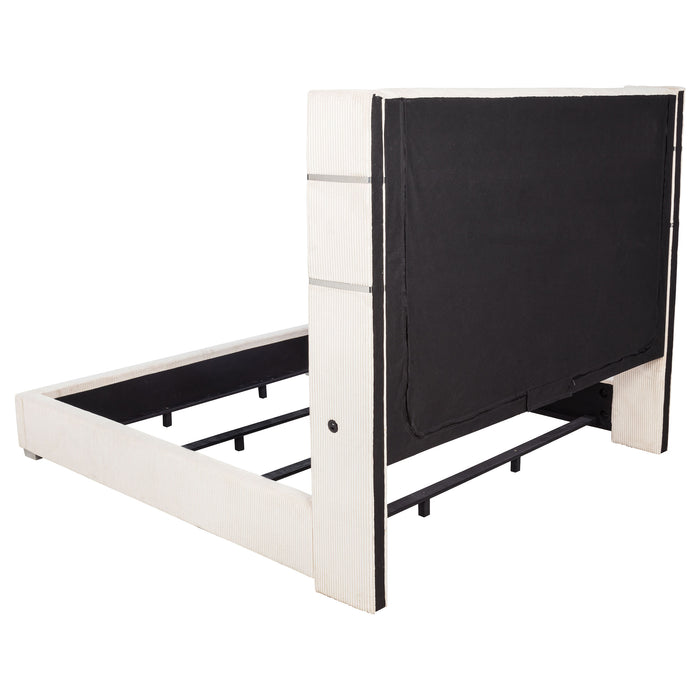 Tisdall Wingback Bed with Flame Visualizer - California Furniture (Coachella, CA)