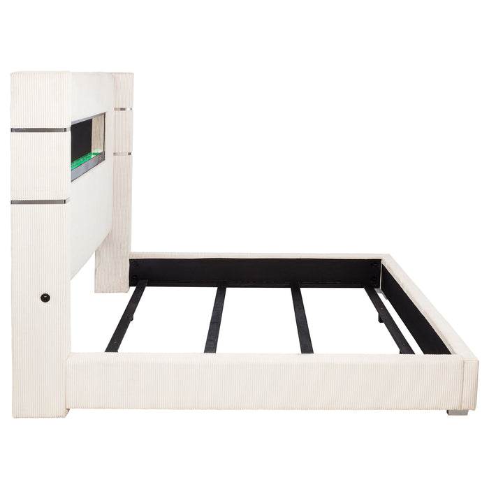 Tisdall Wingback Bed with Flame Visualizer - California Furniture (Coachella, CA)