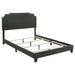 Tamarac Upholstered Nailhead Full, Eastern King & Queen Bed Beige & Grey - California Furniture (Coachella, CA)