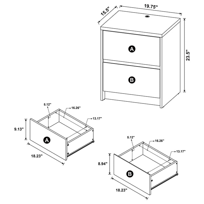 Westpark Nightstands - California Furniture (Coachella, CA)