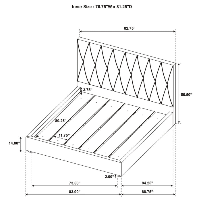 Delsea Panel Platform Bed