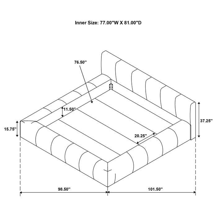 Wilshire Panel Platform Bed - California Furniture (Coachella, CA)