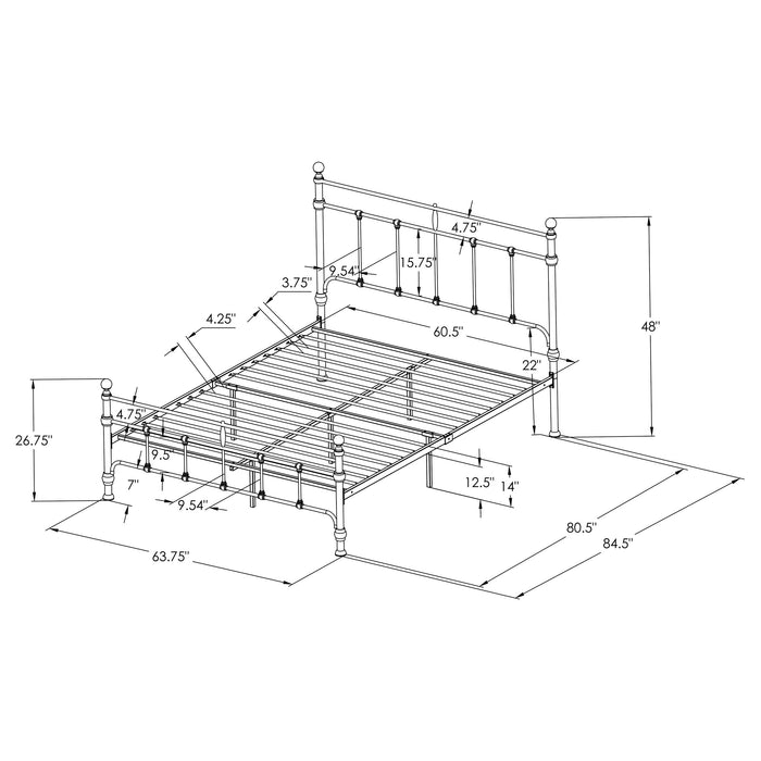 Novak Eastern King, Full, Queen, & Twin Bed - California Furniture (Coachella, CA)