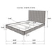 Zyla California King, E.King, & Queen Bed - California Furniture (Coachella, CA)