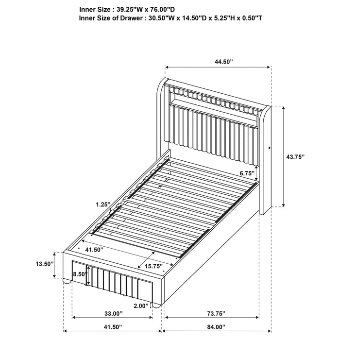 Madison Full & Twin Bed - California Furniture (Coachella, CA)