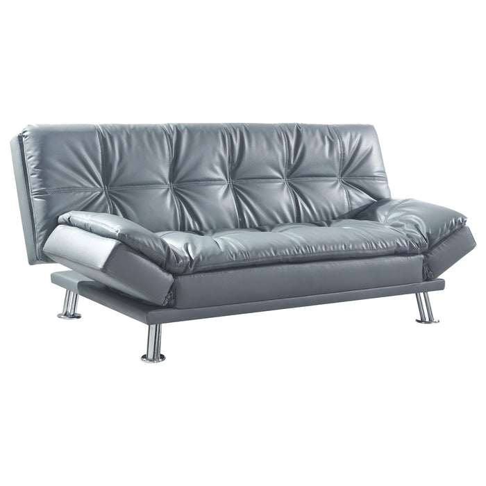 Dilleston Tufted Back Upholstered Sofa Bed Grey - California Furniture (Coachella, CA)