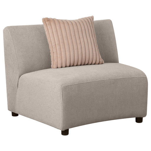 Fayette Upholstered Armless Chair Greige - California Furniture (Coachella, CA)