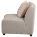 Fayette Upholstered Armless Chair Greige - California Furniture (Coachella, CA)