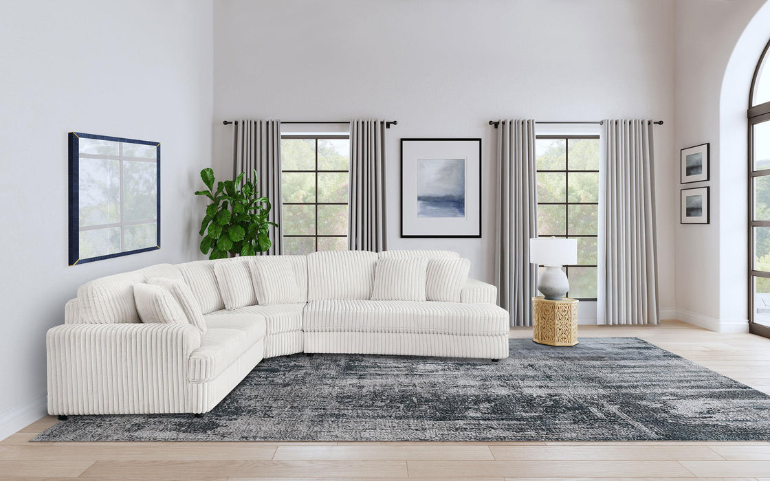 Emberson Upholstered Modular Sectional Sofa Ivory - California Furniture (Coachella, CA)