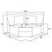 Emberson Modular Sectionals Side Chair - California Furniture (Coachella, CA)