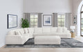 Emberson Upholstered Armless Loveseat Ivory - California Furniture (Coachella, CA)