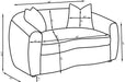 Isabella Loveseat - California Furniture (Coachella, CA)
