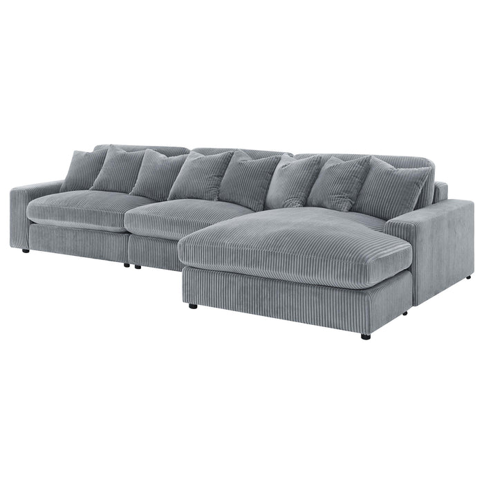 Blaine Upholstered Reversible Chaise Sectional Sofa - California Furniture (Coachella, CA)