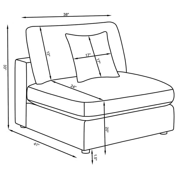 Serene 4 Pc Sectional Beige - California Furniture (Coachella, CA)