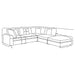 Serene 5-piece Upholstered Modular Sectional Sofa Beige - California Furniture (Coachella, CA)