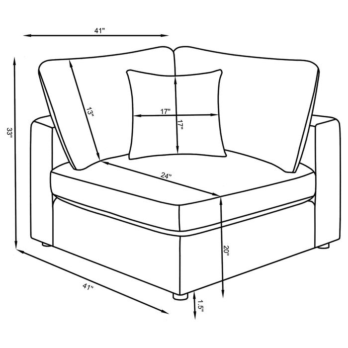 Serene 4 Piece Sectionals - California Furniture (Coachella, CA)